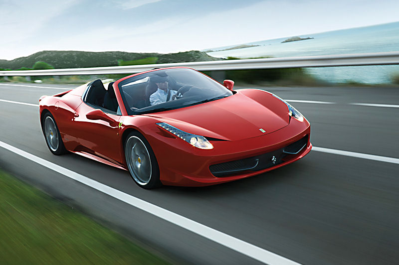 Ferrari 458 Spider, Foto : Ferrari Presse- und Öffentlichkeitsarbeit
