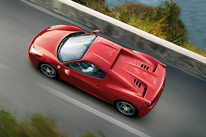 Ferrari 458 Spider, Foto : Ferrari Presse- und Öffentlichkeitsarbeit