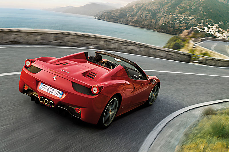 Ferrari 458 Spider, Foto : Ferrari Presse- und Öffentlichkeitsarbeit