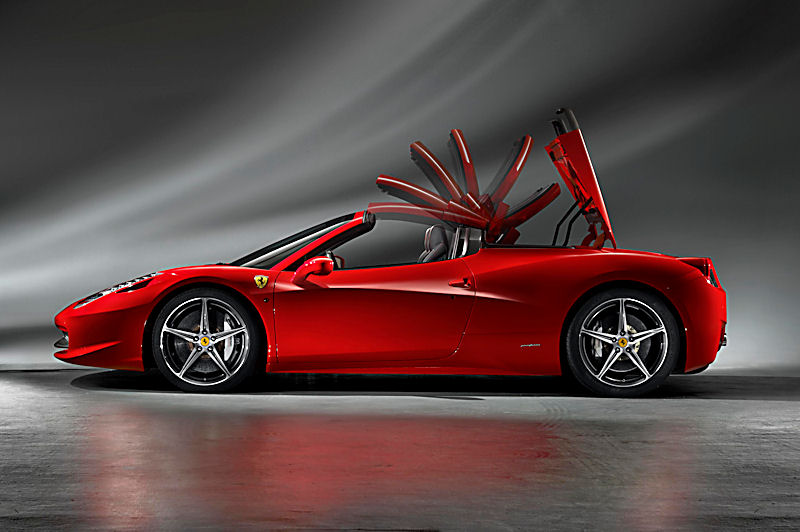 Ferrari 458 Spider, Foto : Ferrari Presse- und Öffentlichkeitsarbeit