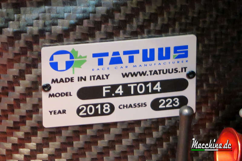 Tatuus F4 T 014, Foto: Macchina.de